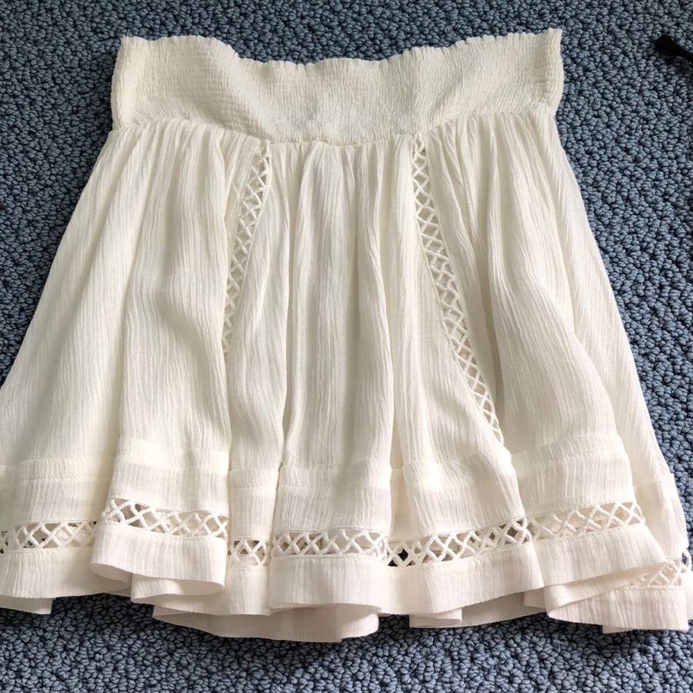 White lf skater skirt!